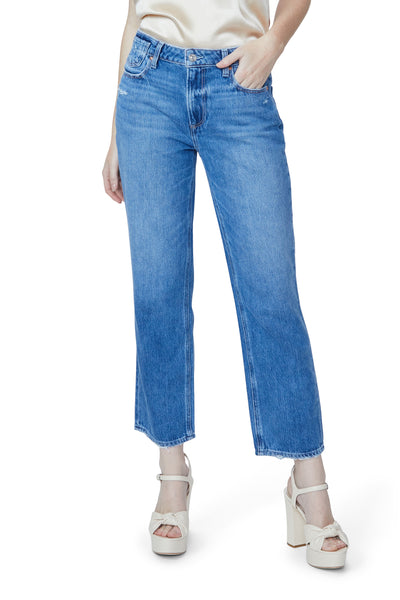 Noella Relaxed Straight Leg Jeans With Offset Coin Pocket - Azelea