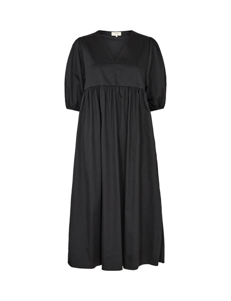 Isla Solid Dress - Black