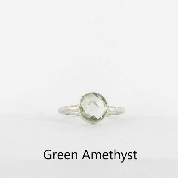 Siren Silver Green Amethyst Ring Sterling Silver
