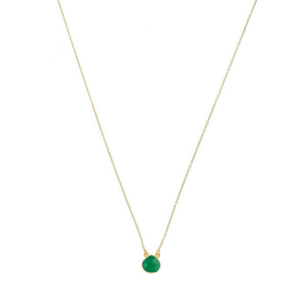 Ashiana Cosmos Gold Necklace - Dark Green