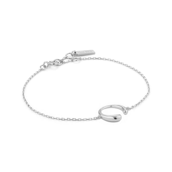 Ania Haie Silver Luxe Curve Bracelet