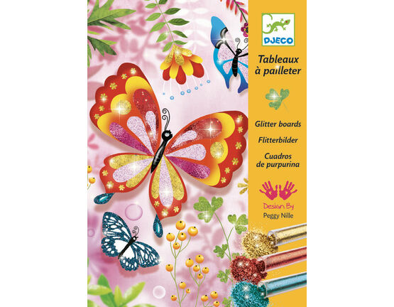 Djeco  Glitter Board Art Workshop - Butterflies