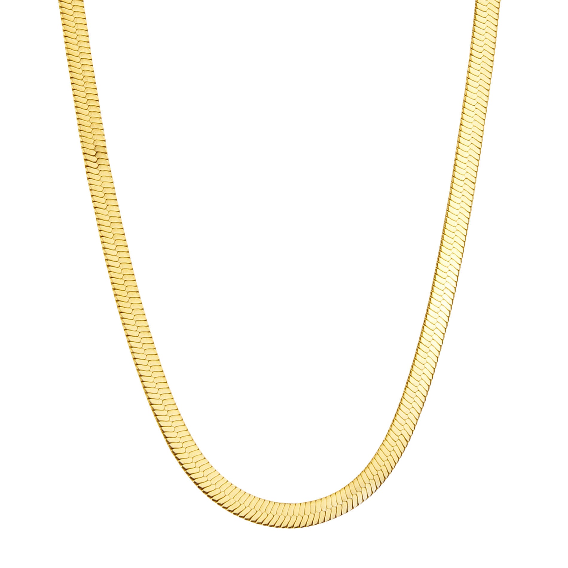 Dansk Smykkekunst Flora Waterproof 4mm Snake Necklace - Gold Plating 