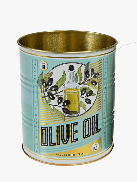 Rex London Olive Oil Blue Storage Tin