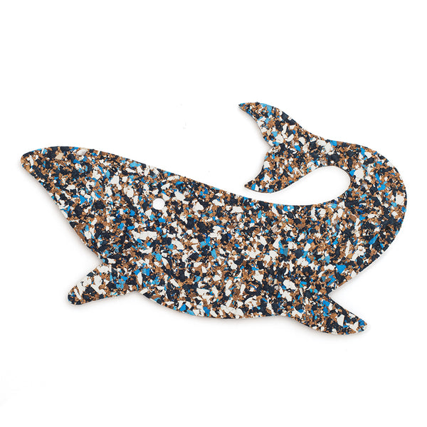 Coloured Cork Whale Trivet