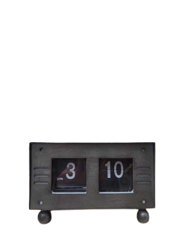 Chehoma Metal Flip Flap Table Clock