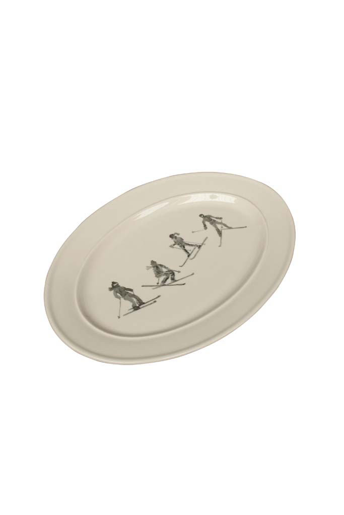 Chehoma Oval Skieurs Serving Dish