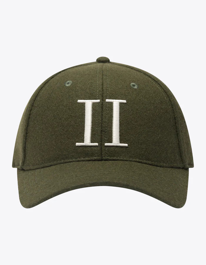 Wool Ii Baseball Cap - Olive Night / Ivory