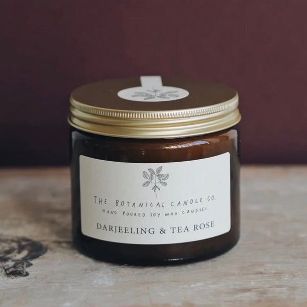 Julia Davey Darjeeling & Tea Rose Soy Candle By Botanical Candle Co.