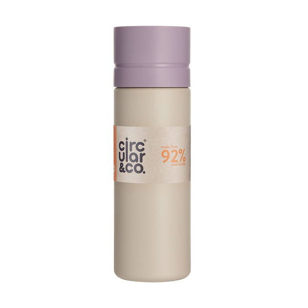 Circular&Co Water Bottle In Lilac & Stone