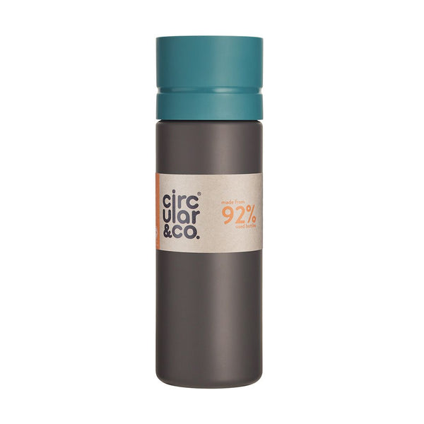 Circular&Co Water Bottle In Teal & Charcoal