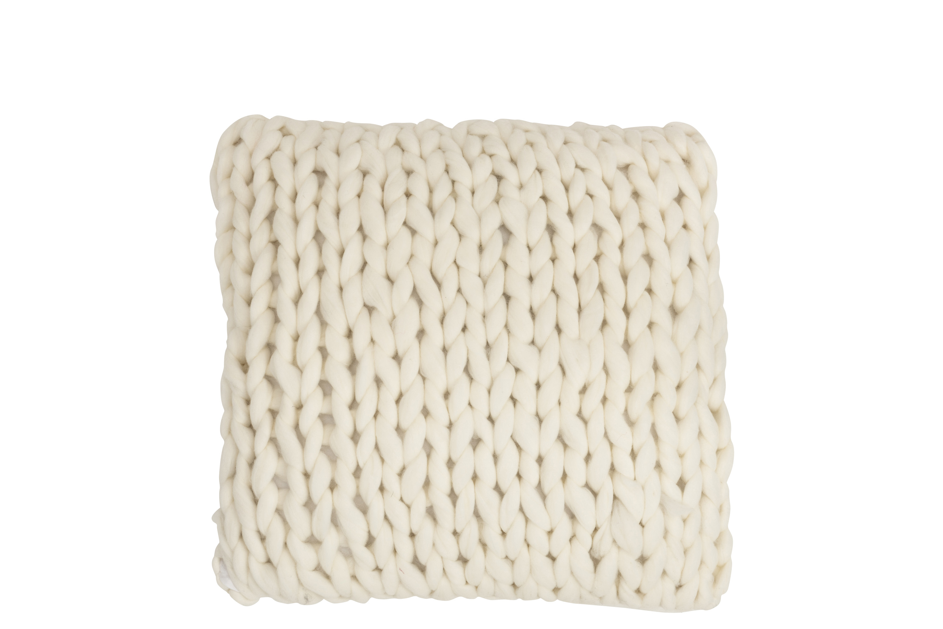 Jolipa White XL Knitted Cushion