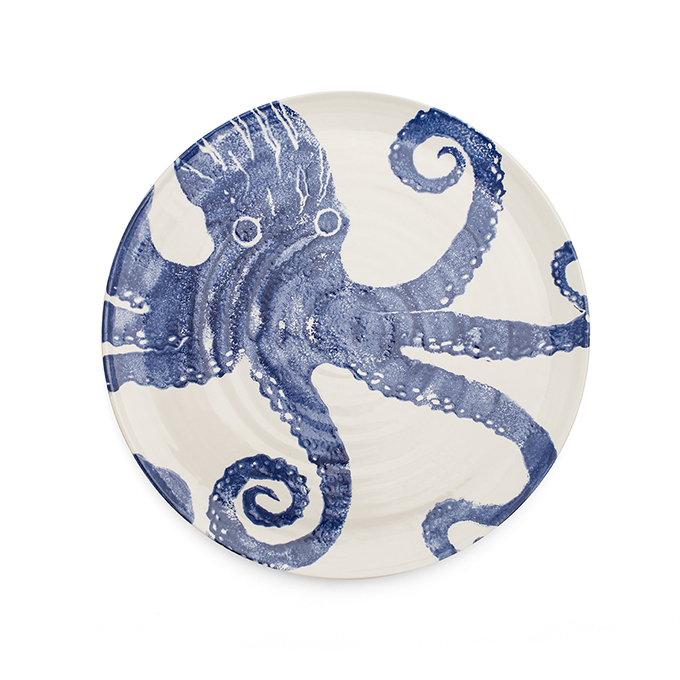 Large Earthenware Octopus Platter