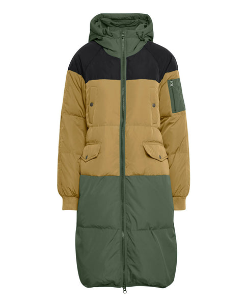 Bunala Triple Block Green Down Jacket