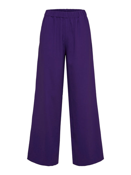 Selected Femme Relaxed Trousers In Acai