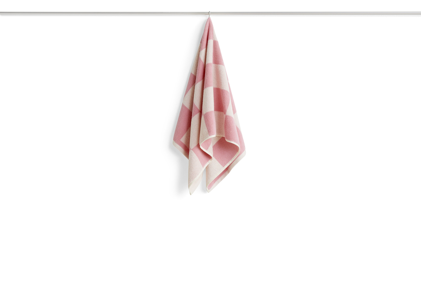 Check Hand Towel Pink