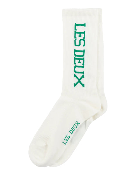 Vertigo 2 Pack Socks Off White / Sports Green