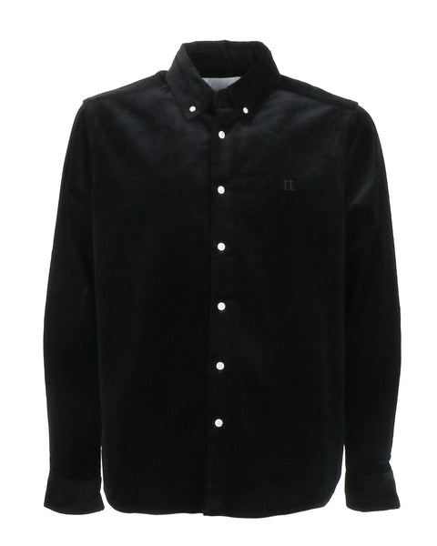 Karlo Corduroy Shirt Black