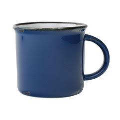 Canvas Home Blue Tinware Vintage Inspired Mug