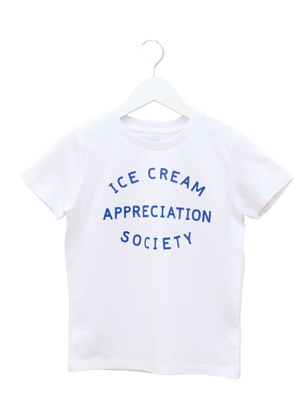 Alphabet Bags Ice Cream Appreciation T-shirt, White