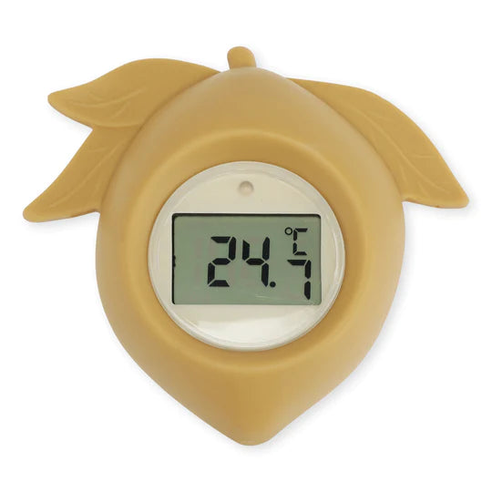 Konge Slojd Silicone Bath Thermometer Lemon Honey Mustard
