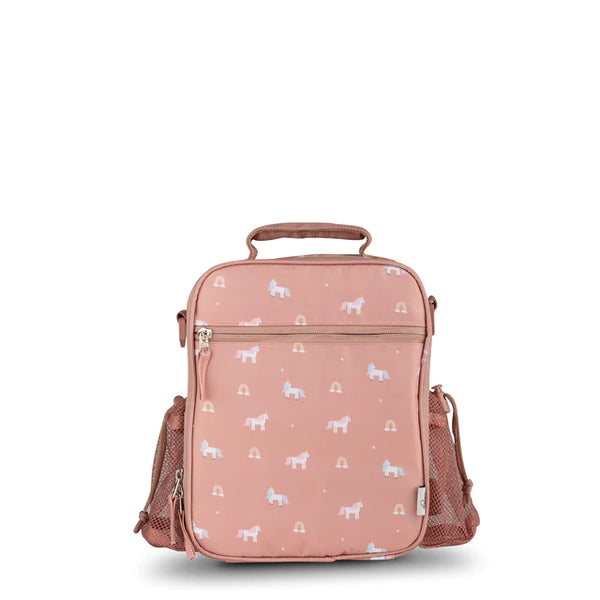 Insulated Lunch Bag Backpack - Unicorn-blush Pink