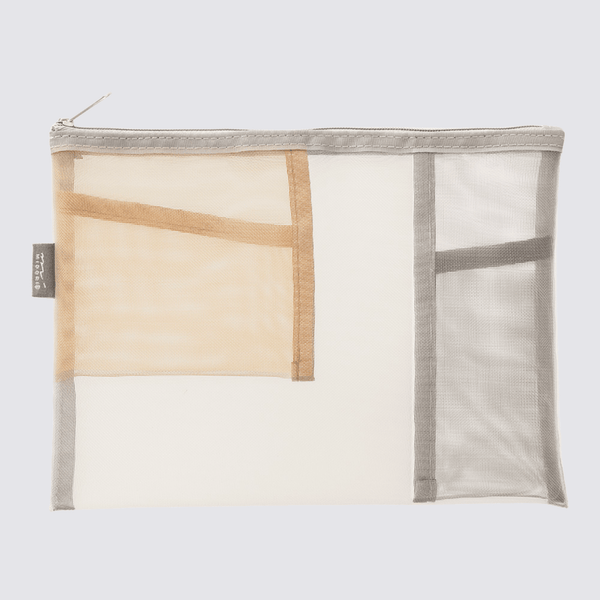 Mesh Pen Pouch - Grey