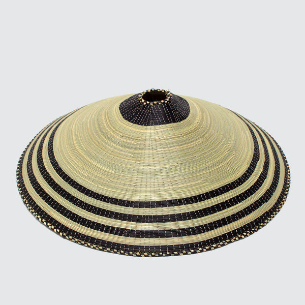 Rwandan Handwoven Cone Light Shade 'Small Classic Stripes&#x27