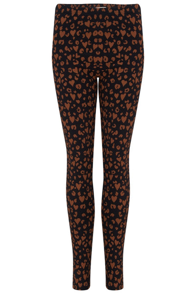 Nikita Leggings Black Rust Leopard Love