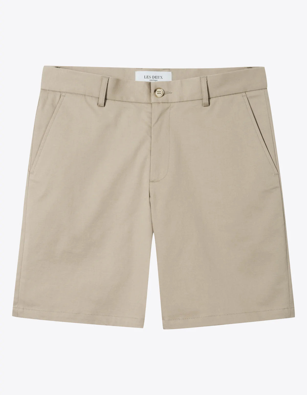 Como Regular Cotton Linen Chino Shorts - Dark Sand