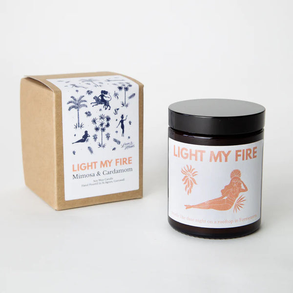 Les Boujies Les Boujies Light My Fire Cardamom & Mimosa Candle