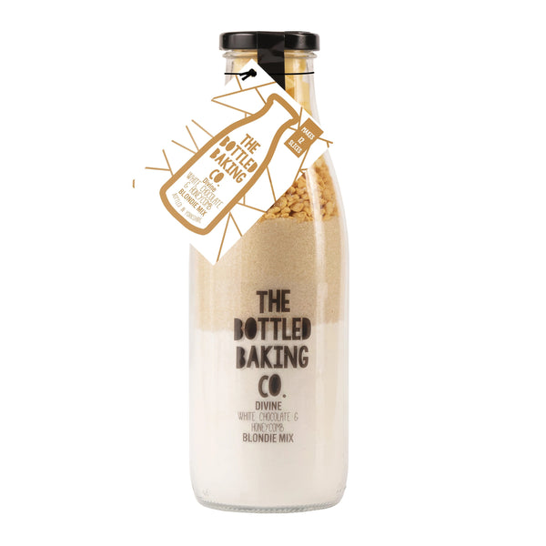 THE BOTTLED BAKING CO Divine White Chocolate and Honeycomb Blondie Mix