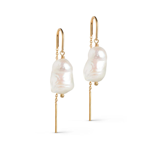 Earring Twin Pearls - Pearl