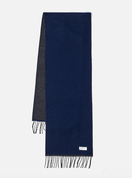 Double Sided Scarf - Navy/charcoal