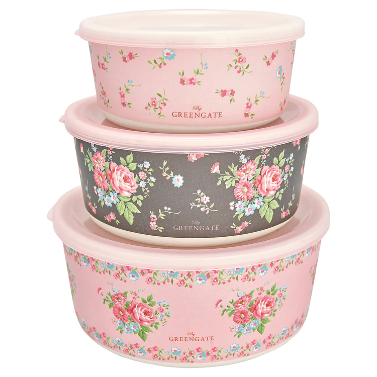 Green Gate Round Boxes Marley Pale Pink   Set/3