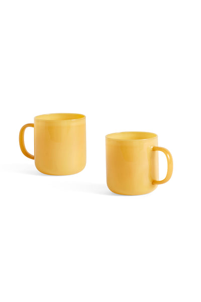 Borosilicate Mug Set X 2 - Jade Yellow