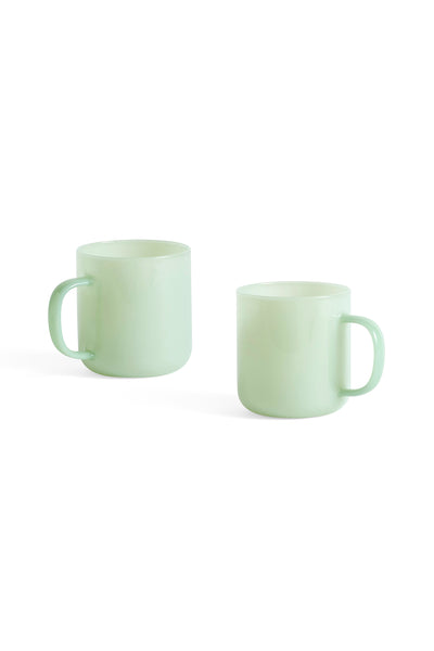 Borosilicate Mug Set X 2 - Jade L Green