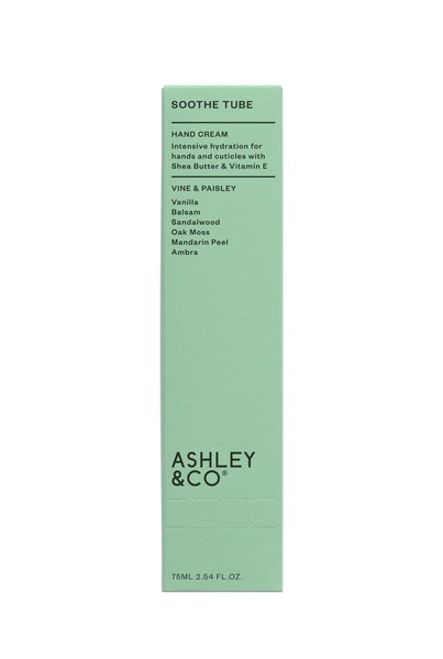 Ashley & Co Vine & Paisley Soothe Tube, Hand Cream 