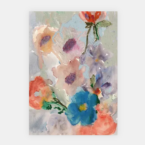 Paper Collective 'bunch Of Flowers' Print By Liat Greenberg - 30 X 40cm