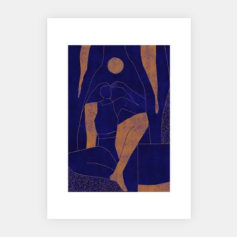 Paper Collective 'mujer Y Calor' 01 Print By Berenice Hernandez - 30 X 40cm