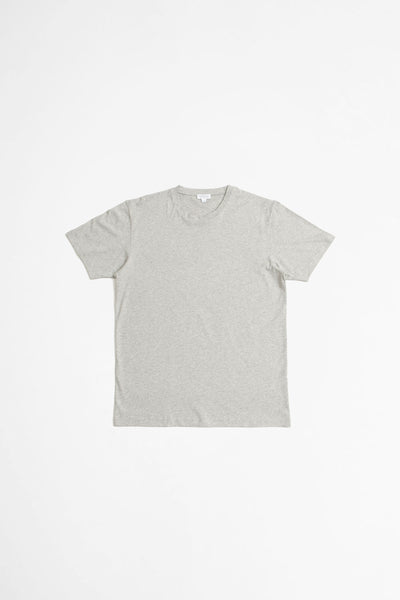 Ss Riviera Crew Neck T-shirt Grey Melange