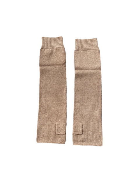 Window Dressing The Soul Wdts - Arm Warmers In Brown Wool