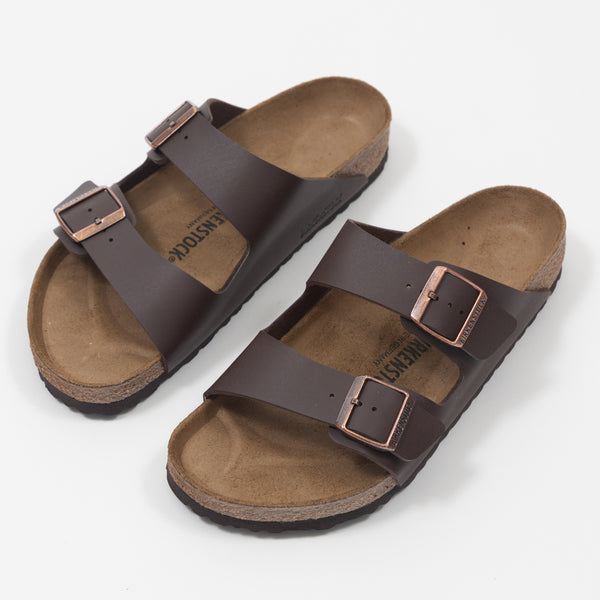 Dark Brown Arizona Birko-Flor Sandals