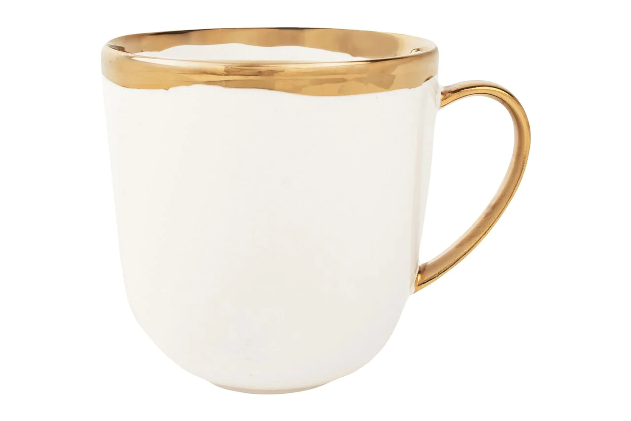 Canvas Home Dauville Gold Glazed Porcelain Mug 