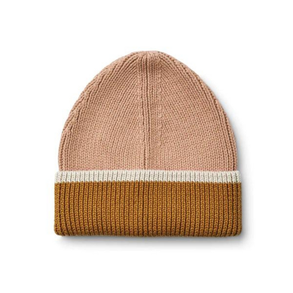 : Ezra Beanie - Dark Rose / Sandy