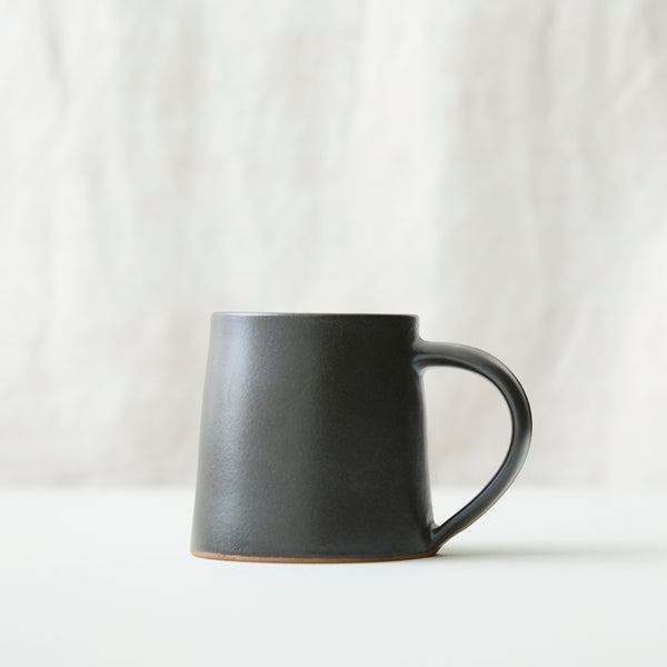 Alo Handmade Conical Stoneware Mug - Dark Brown