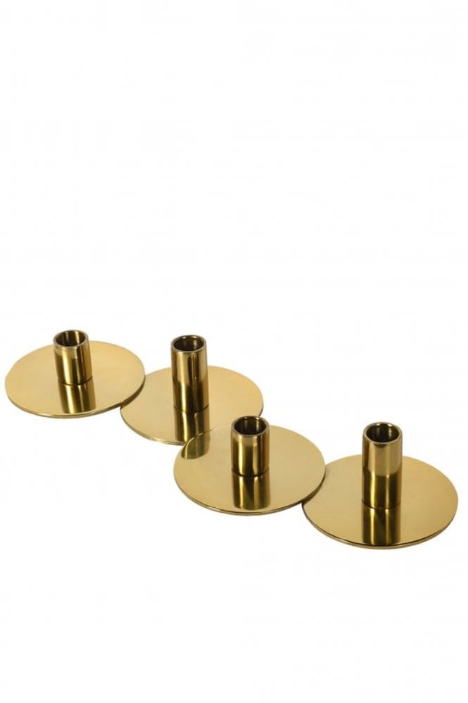 The Home Collection Gold Candlestick Holder For Four Candles