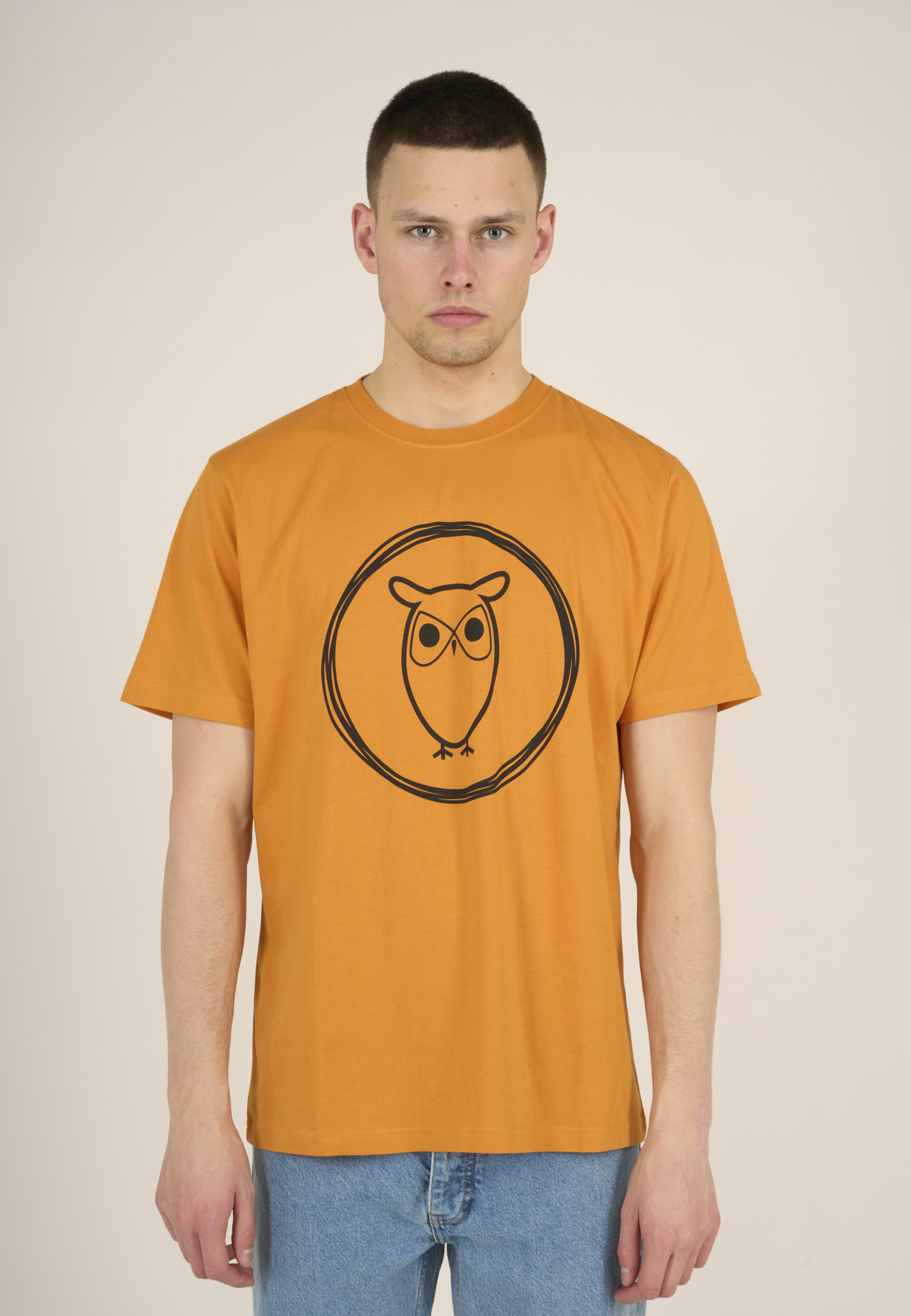 Knowledge Cotton Apparel  10715 Owl T-Shirt Desert Sun
