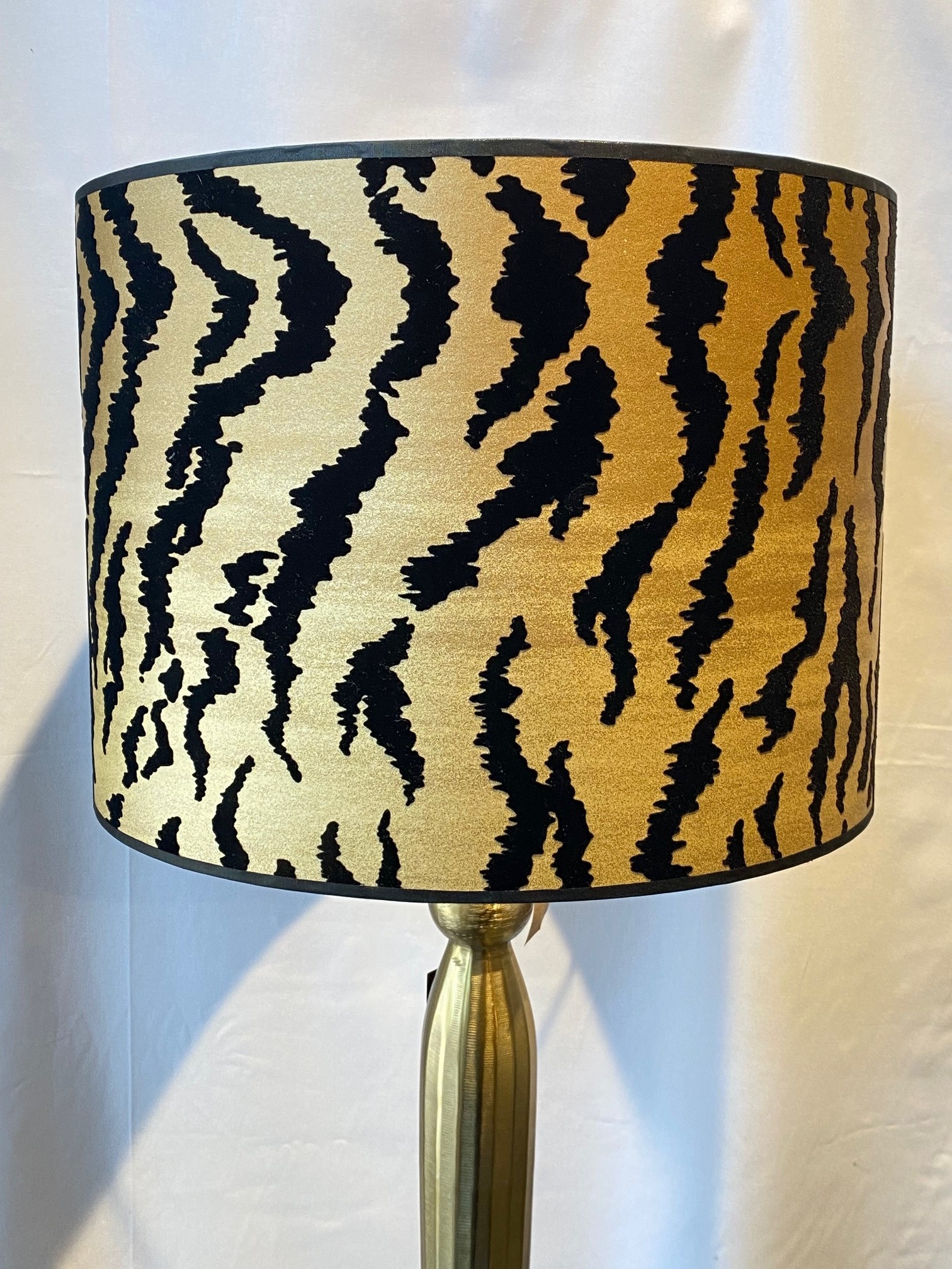 Meltingp.Lampenkap Zebra Gold/Black 40x40cm