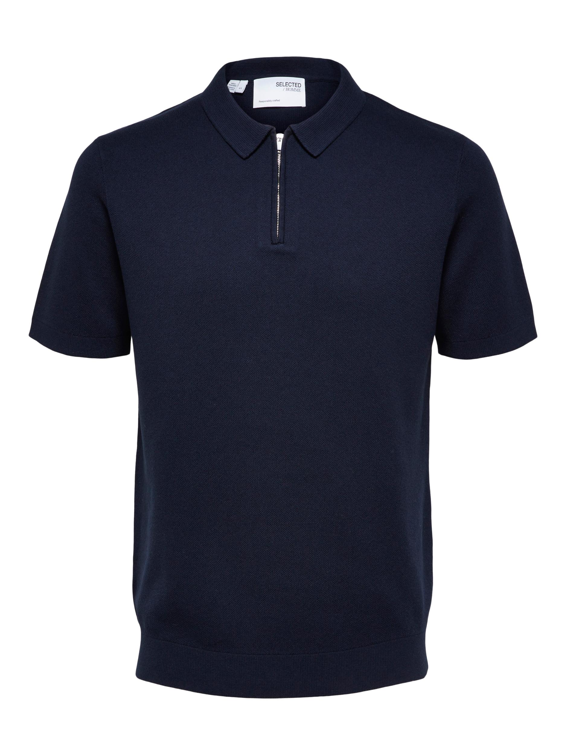 Selected Homme Florence Knit Polo - Sky Captain